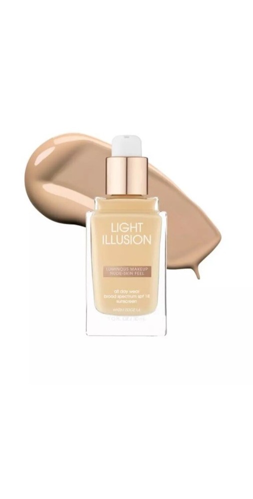 2 PACK FLOWER BEAUTY Light Illusion Foundation Warm Beige