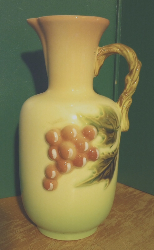 Vintage Grape Multi-Colored Ceramic Grape Design Pitcher Jokay USA