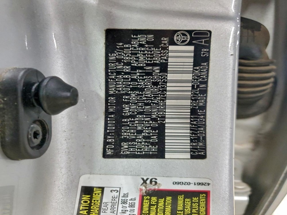 COROLLA 2014 Glove Box 4983611