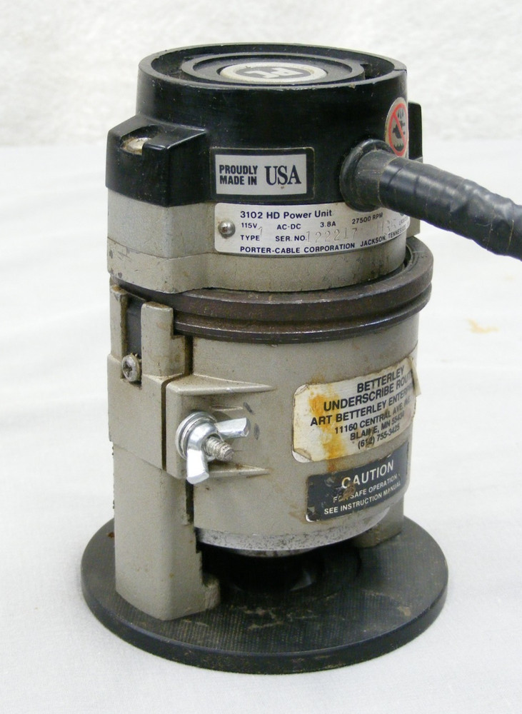 Porter Cable Laminate Trimmer, Router 3102 HD & Incomplete Betterley Underscribe