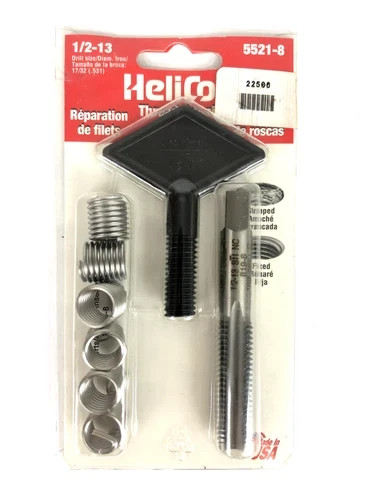 Thread Repair Kit  1/2-13 UNC SAE  With 6 Inserts   5521-8  On SALE 24.95