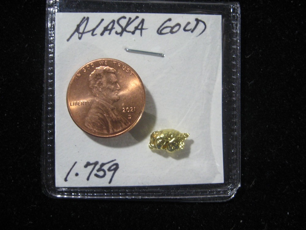 ALASKA GOLD NUGGET 1.759 GRAMS