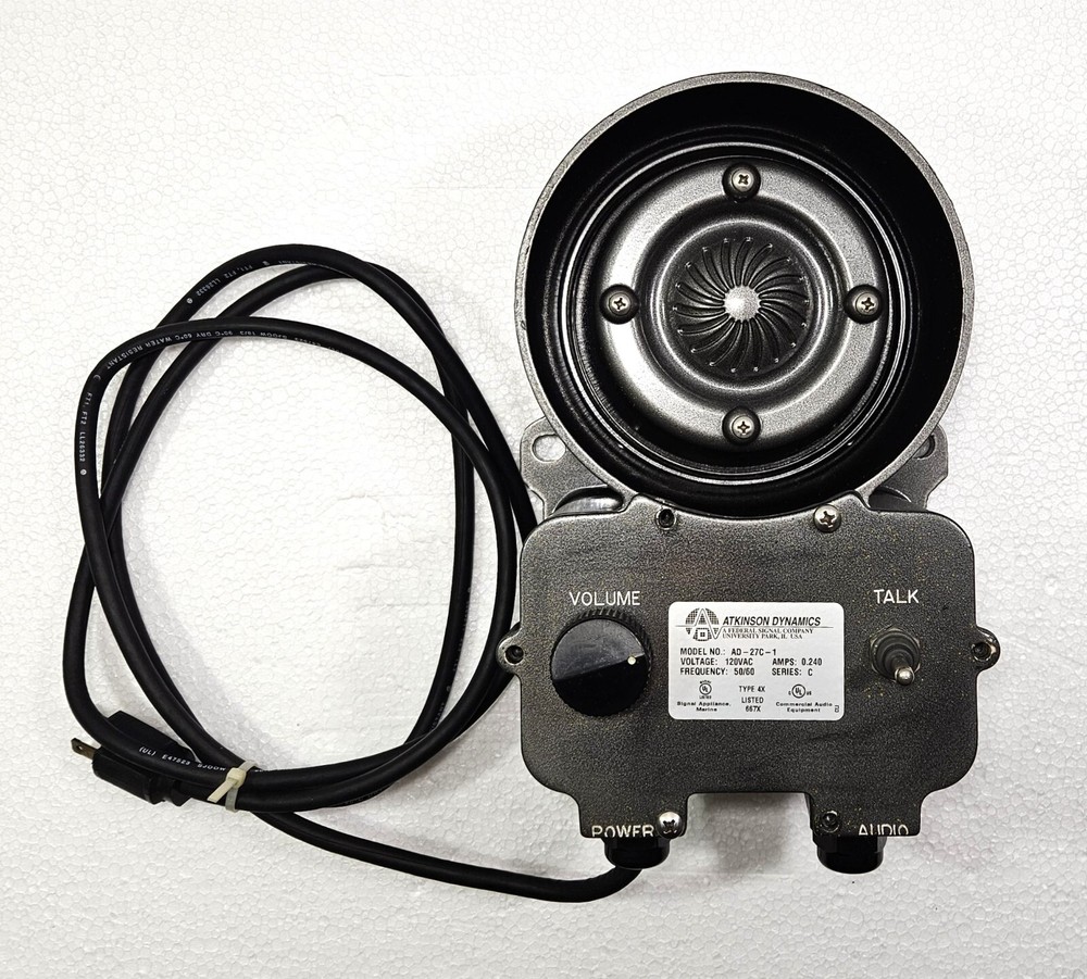 ATKINSON DYNAMICS AD-27C-1 WALL MOUNT INTERCOM