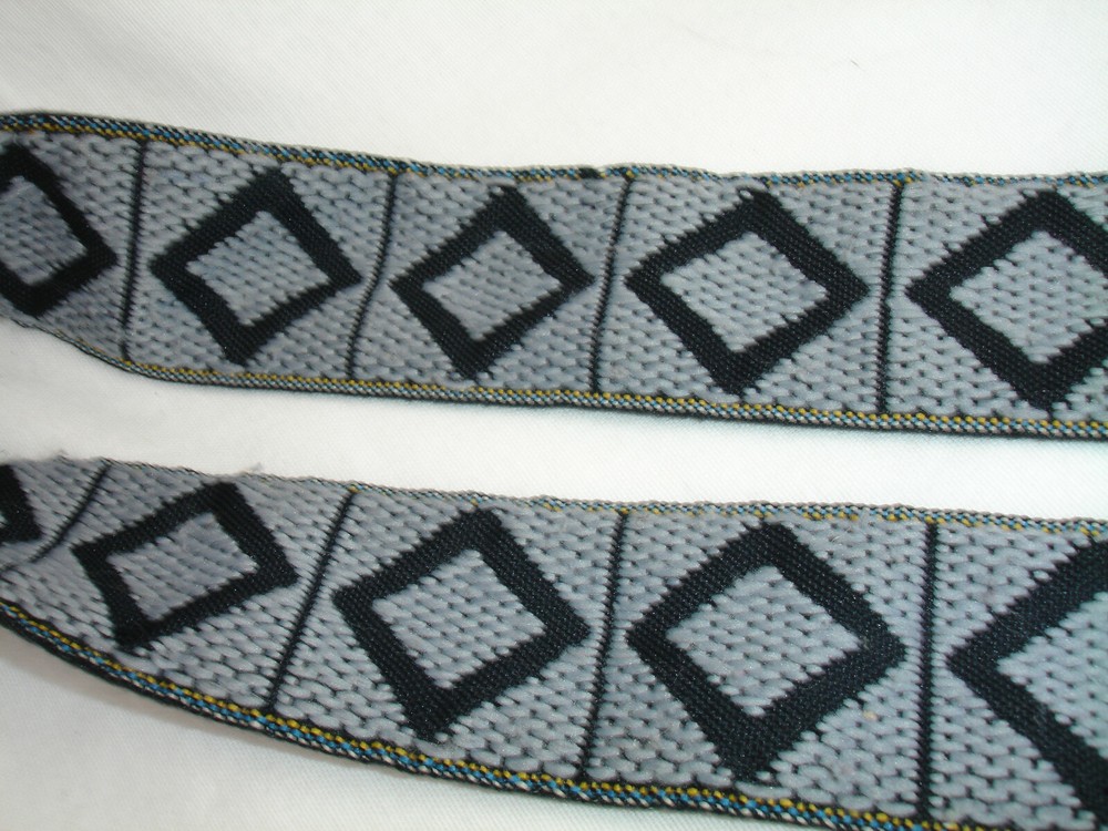 Soft HIPPIE CAMERA NECK STRAP Black / Grey #0054