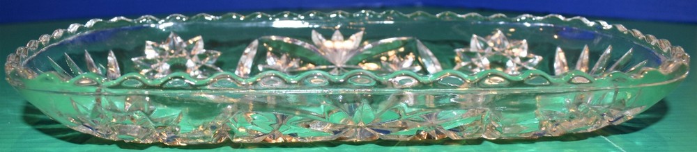 Vintage Anchor Hocking Prescut Clear Glass Rectangular Tray