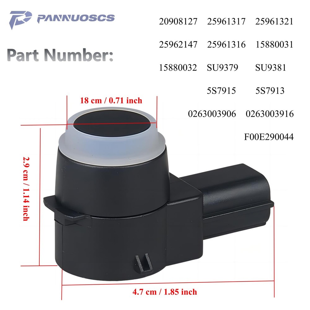 Backup Sensor Reverse Backup Parking Rear Bumper Park Assist Object Sensor Co...