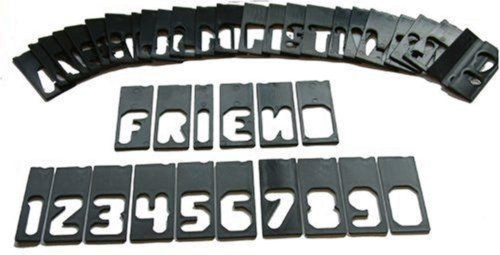 Milescraft Horizontal Character Template Set 42pc