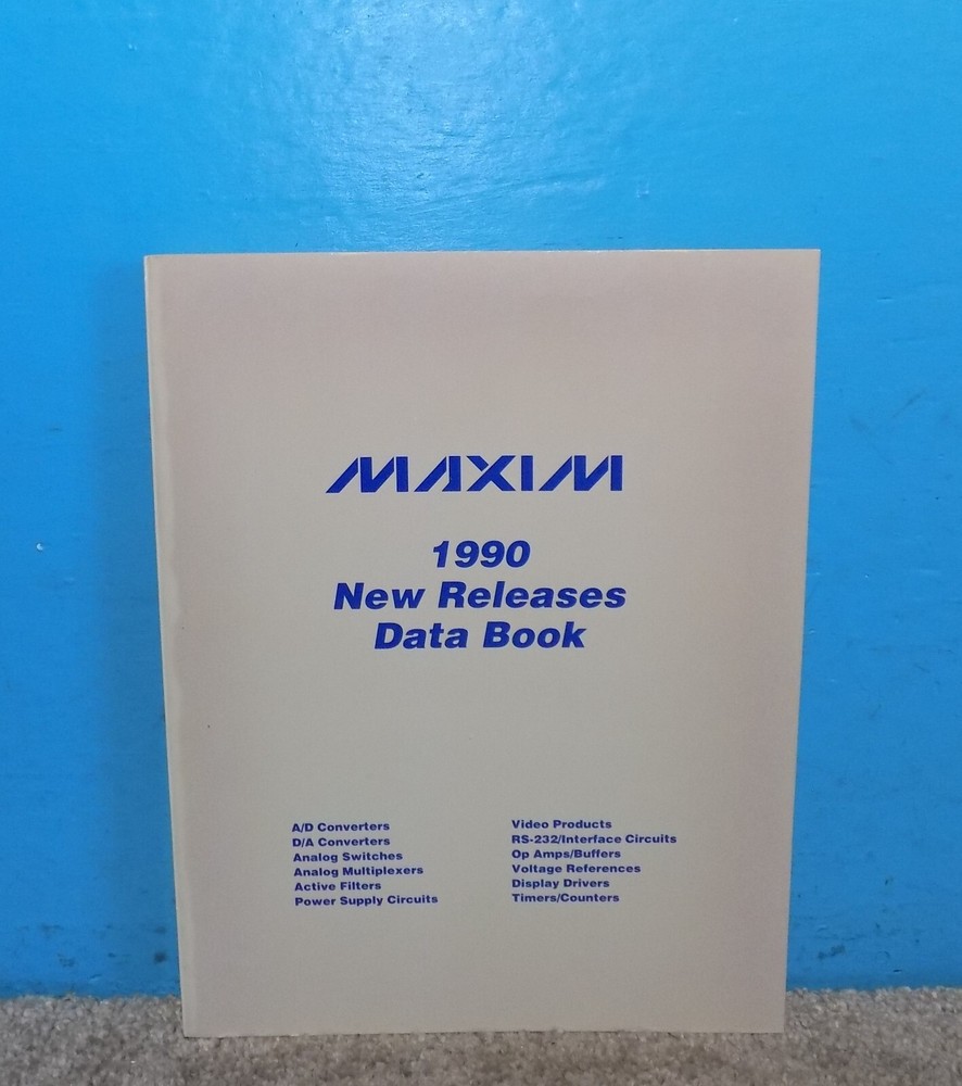 Maxim New Releases Data Book 1990