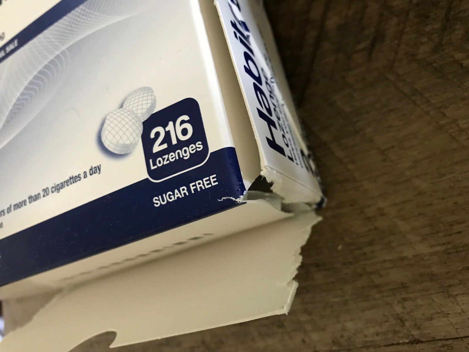 DENTED Habitrol Nicotine Lozenge 2mg Mint Flavor Lozenges 216 Pieces Sugar Free