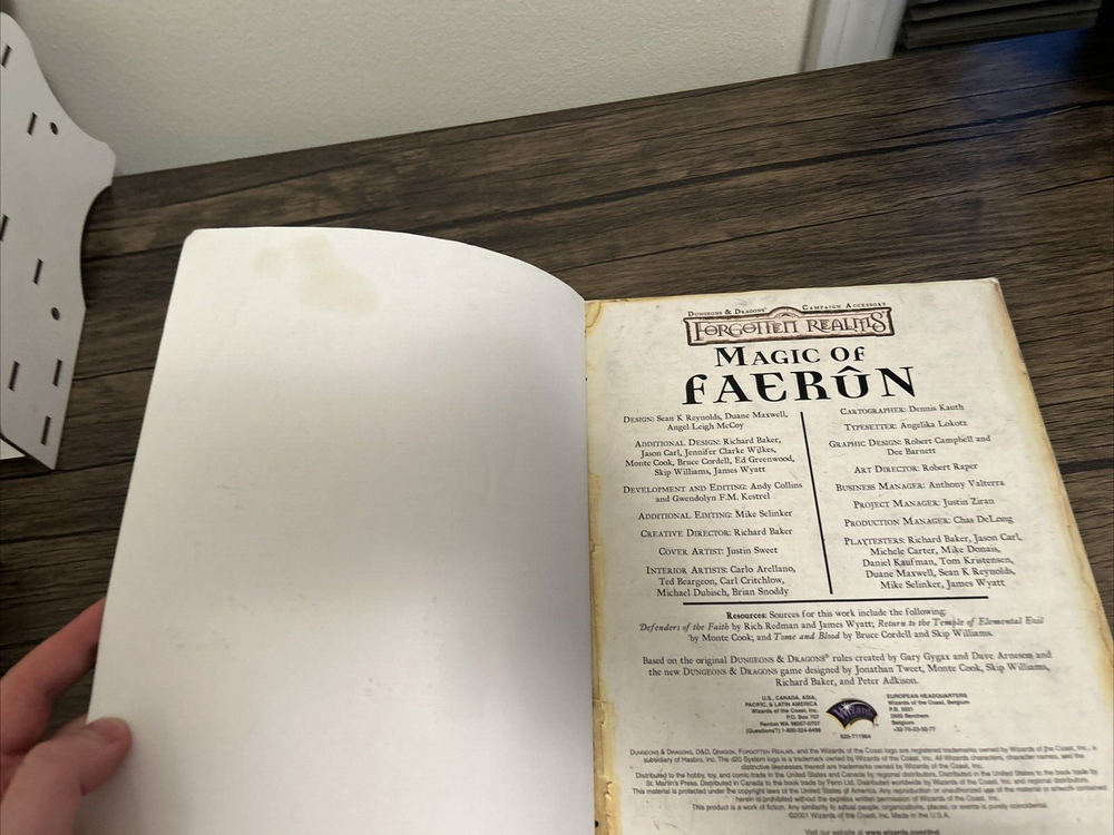Magic of Faerun Sourcebook (Dungeons & Dragons 3rd Edition d20)
