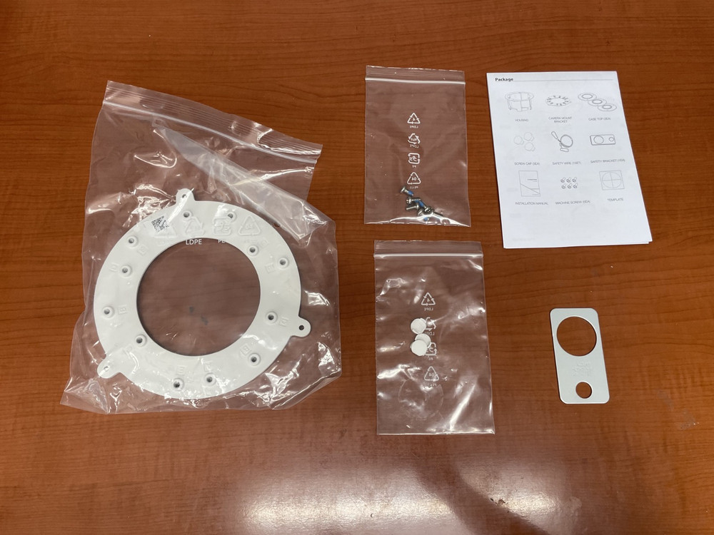 Hanwha Vision SHD-1408FPW In-ceiling Plenum flush mount Security Accessory