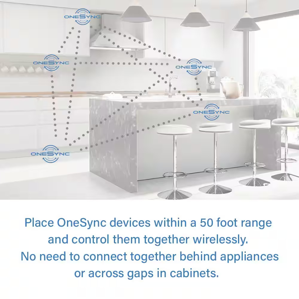 3 In. Plug-In White Dimmable Linkable Integrated LED Color Changing CCT Onesync