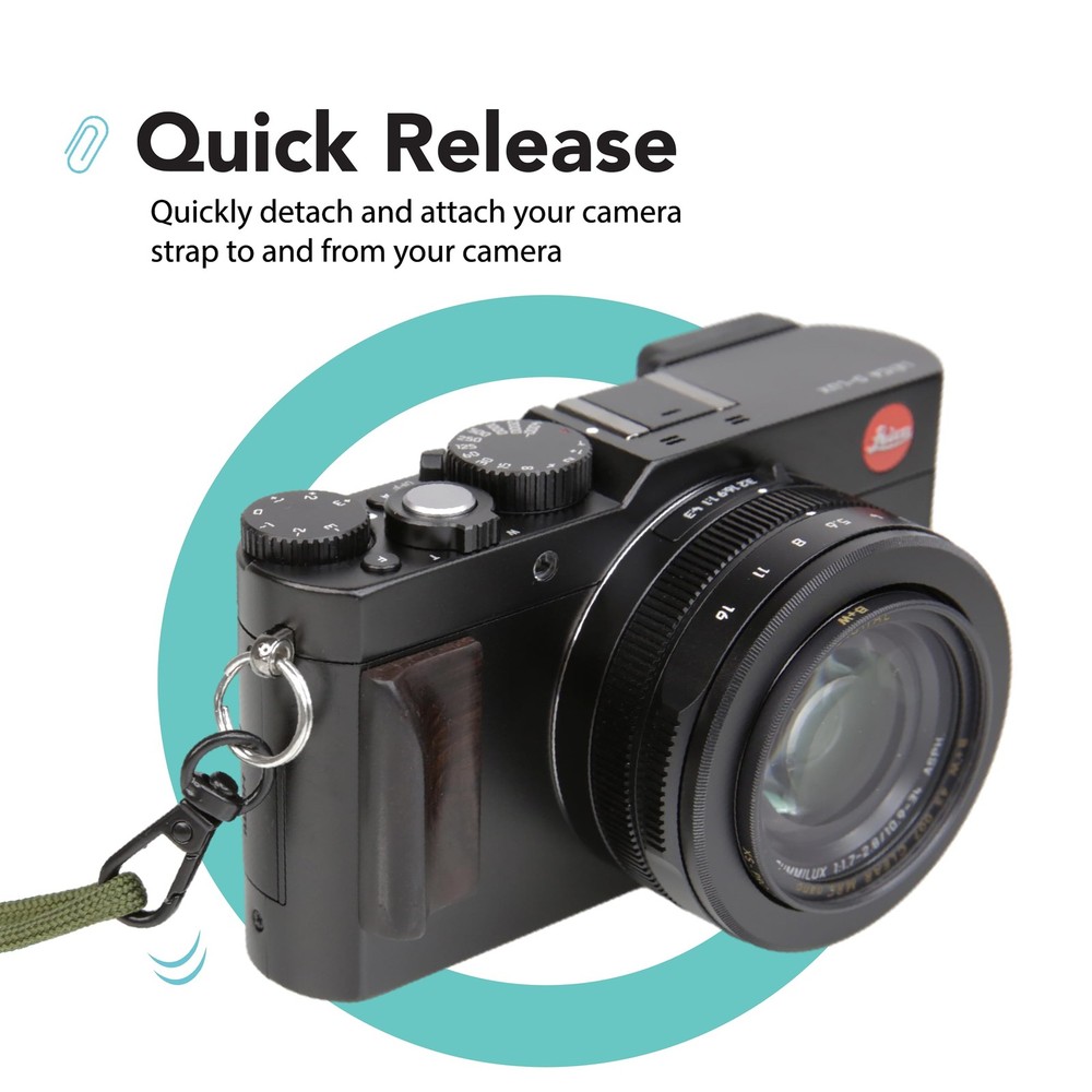 Foto&Tech Small Quick Release Adapter Clip for Camera with 1 Piece, Black