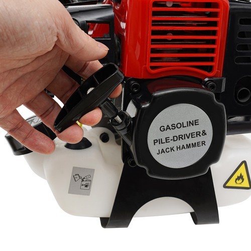 2 Stroke Gas Powered T Post Driver Fence Pile Driver Jack Hammer w/Chisel 32.7cc