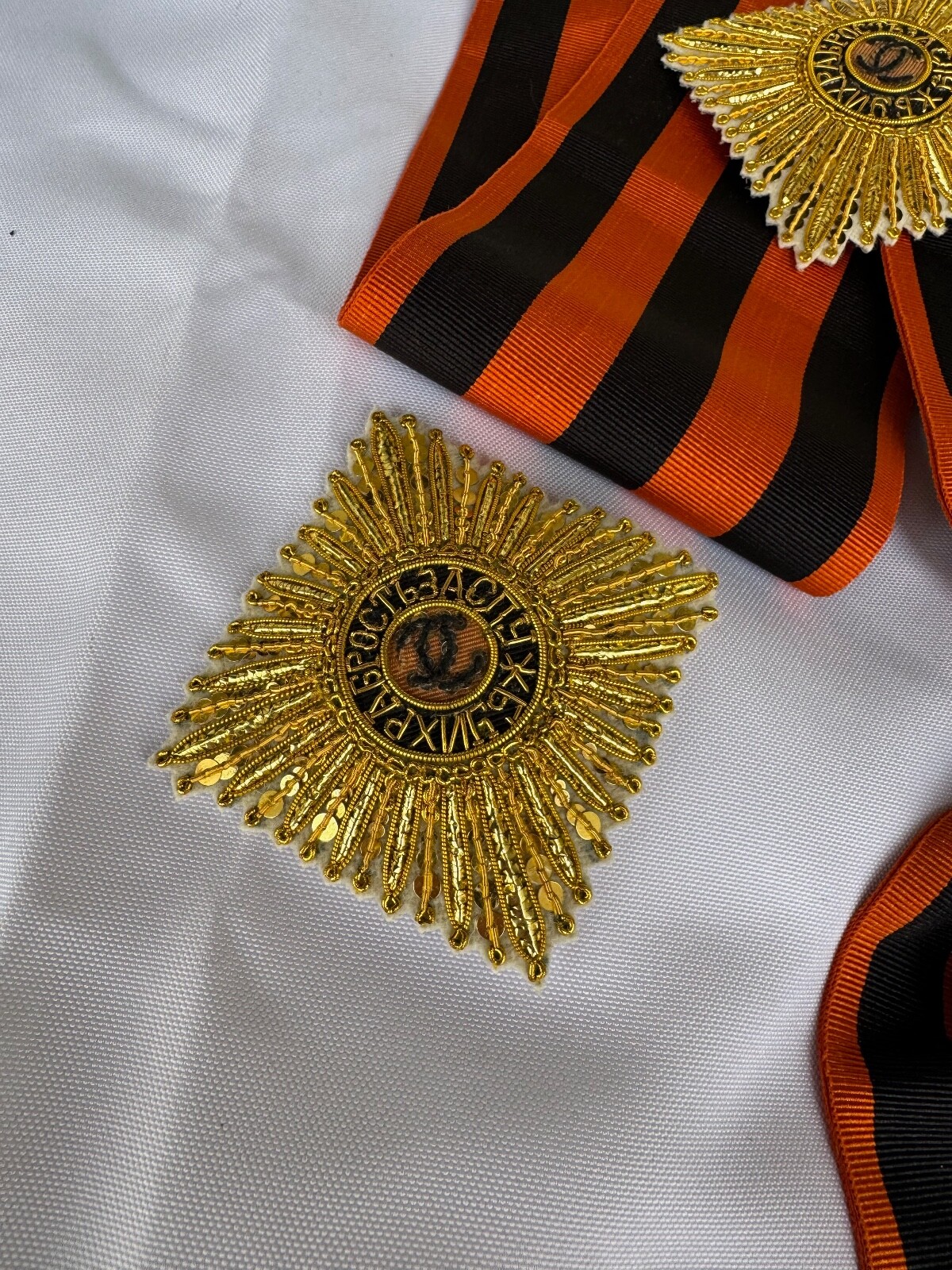 Russian Imperial Order of St.George Embroidered star, perfect replica 1760-1850s