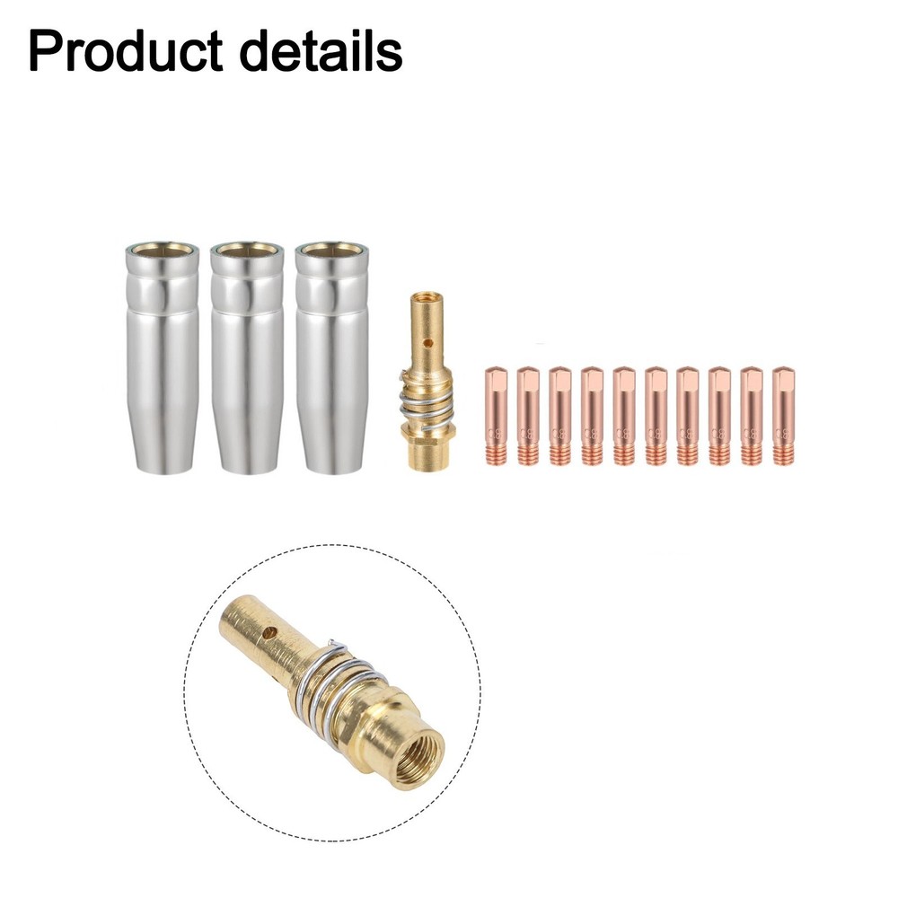14PCS For MIG Welding Kit with Nozzles Diffusers and Tips for DIY Projects
