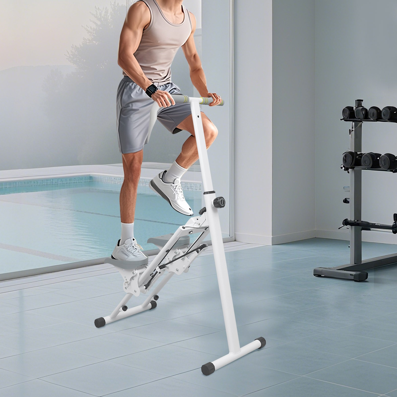 Modern Steel Fitness Stepper, Home Fitness Stepper, Adjustable Fitness Stepper~