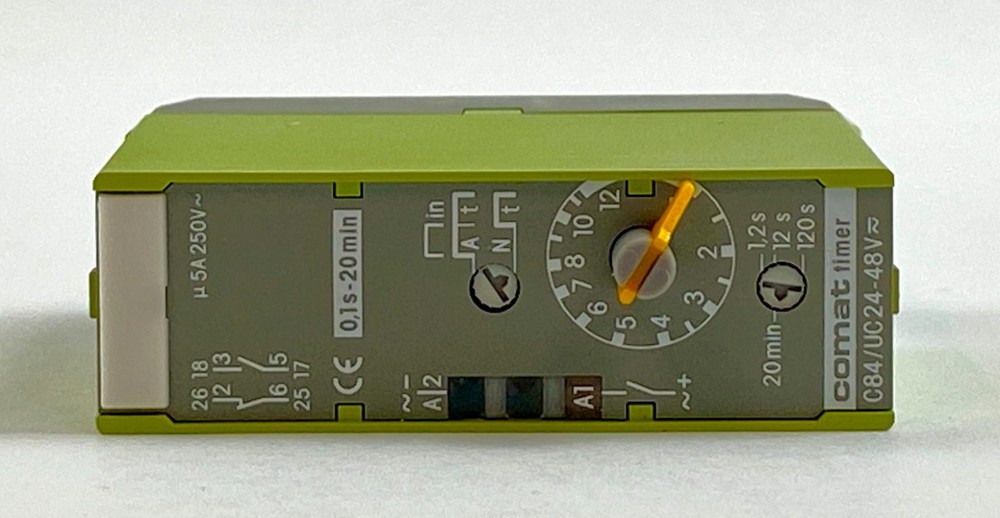 Comat C84 Time Delay Module UC24-48V Adjustable Time Delay Relay 0.1s to 20min