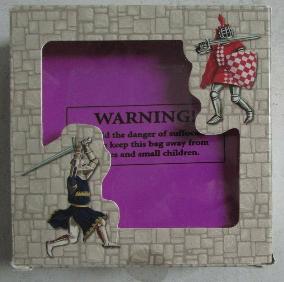 Knights Card Box & Medieval Heraldic Game Plan Origin Unknown?