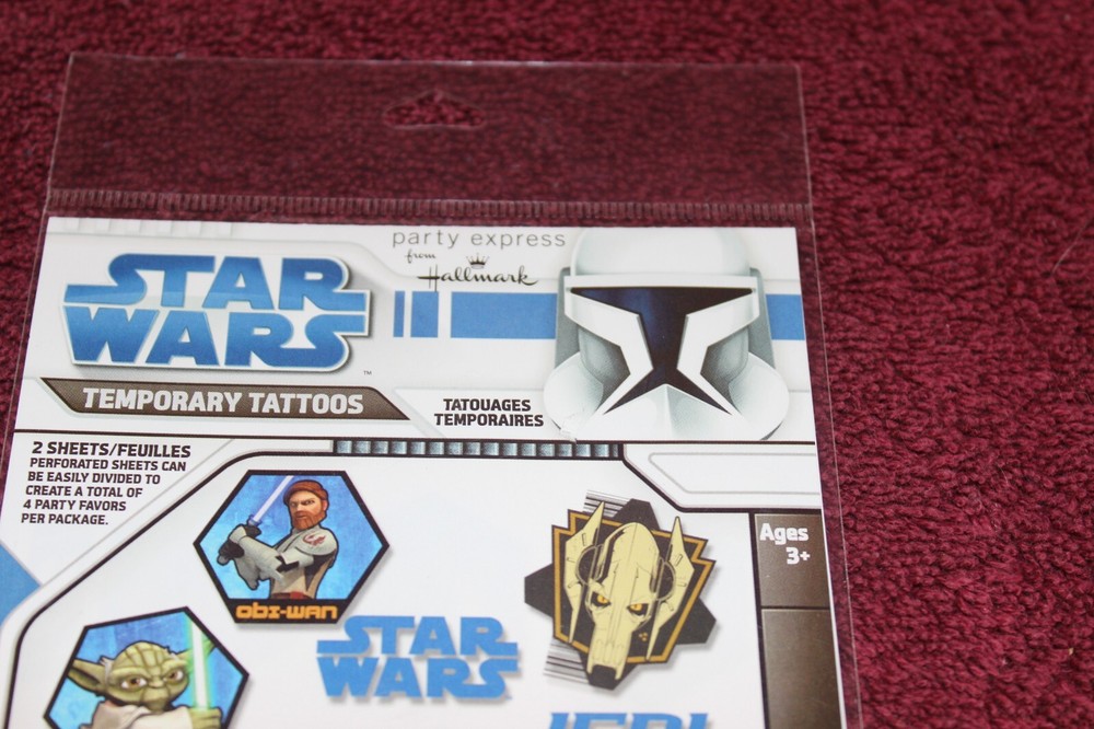 Hallmark Lucas Films Temporary Tattoos - 2 sheets