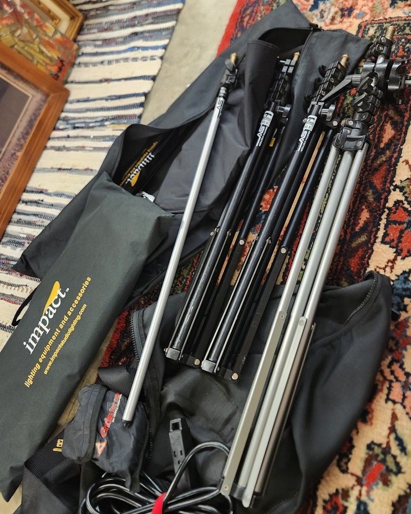 Professional Photography Equip Bundle - Softboxes, Grid, Tripods, Mini Boom