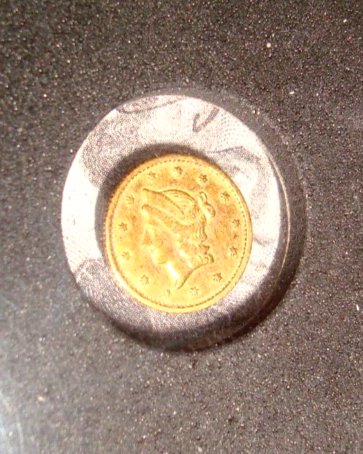 California Small Denomination GOLD 1853 Liberty Head Gold Half Dollar-Round DOL.