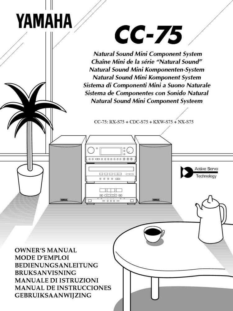 Yamaha CC-75 Component System Owners Manual