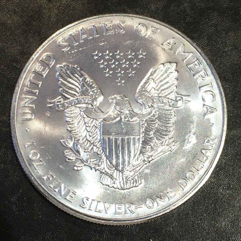 1995 Uncirculated American Silver Eagle US Mint Issue 1oz Pure Silver #o096
