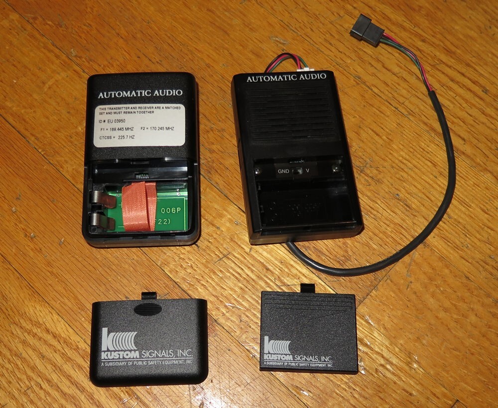 Kustom Signals Automatic Audio VHF Transmitter & Receiver for Dash Cameras