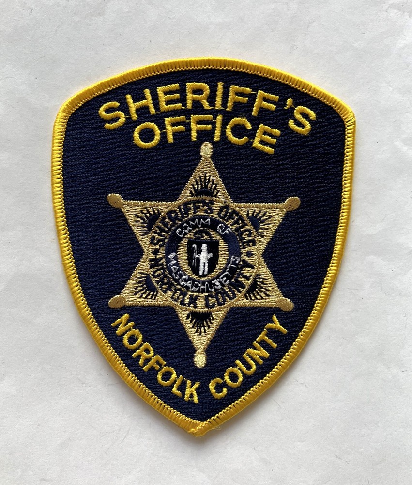 Obsolete Norfolk County Sheriff's Office patch, Massachusetts