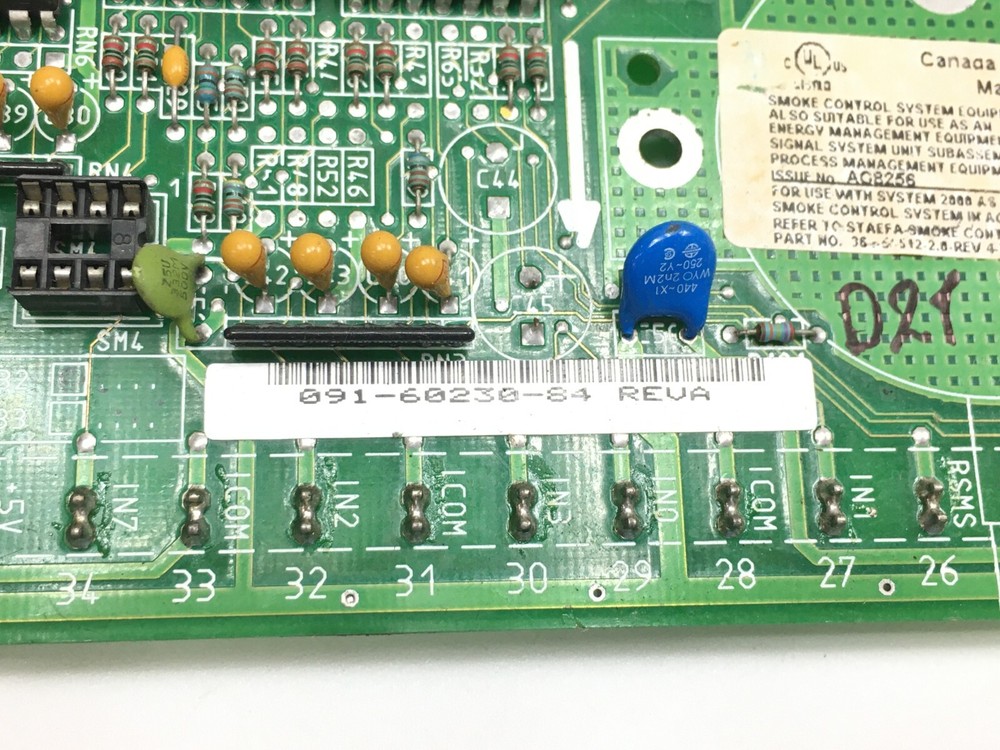 Siemens 091-60230-84 REV. A STAEFA Control System CONTROLLER BOARD used #D21