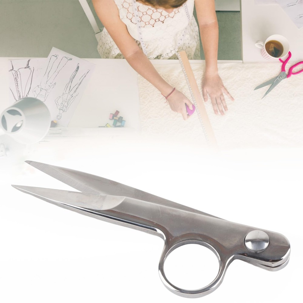 Sewing Scissors Stainless Steel Thread Snips Trimming Nipper with Protective ...