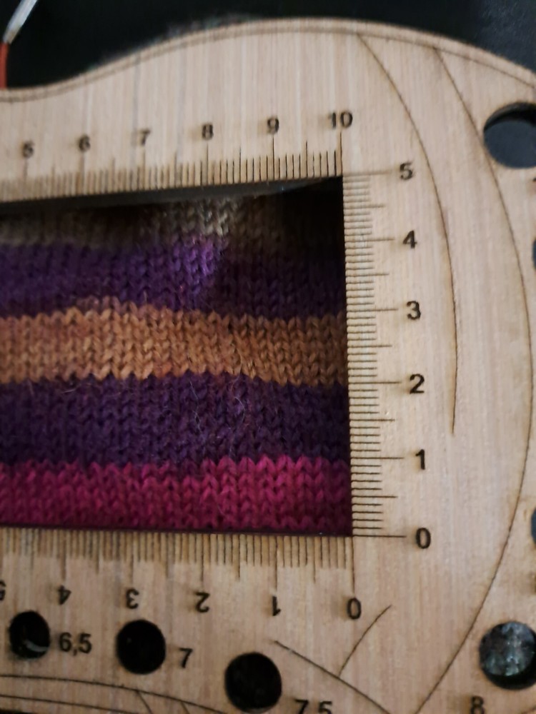 Wood Knitting Ruler