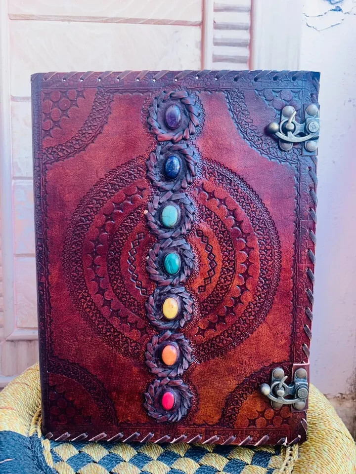 Refined Leather Ring Binder Binder Cover Notebook Office Folder Seven Stone