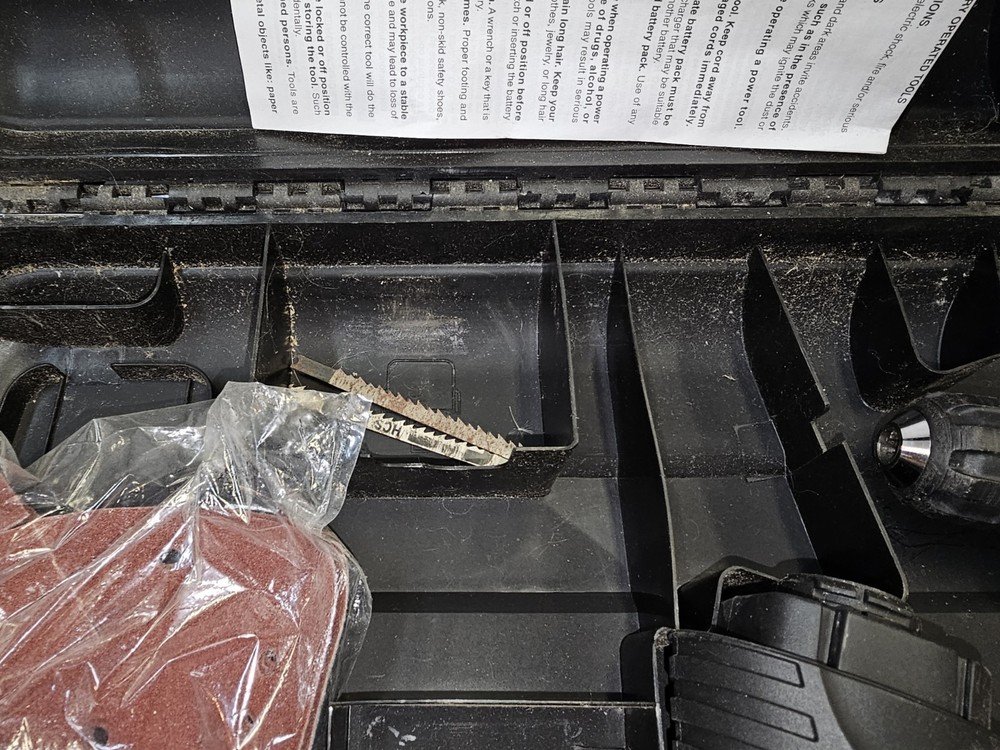 Black & Decker Fire Storm 12V Multi-Tool Drill Jig Saw Sander Set Incomplete