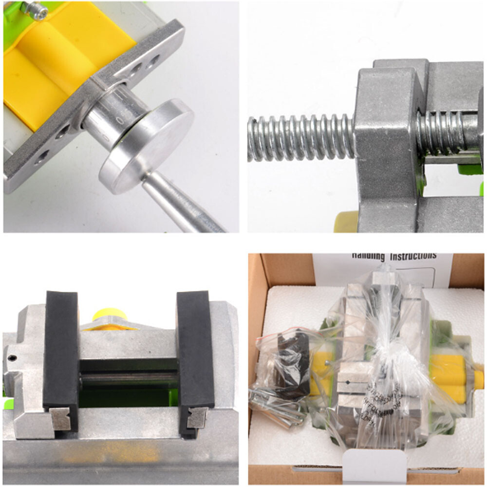 Milling Machine Compound Work Table Cross Slide Bench Drill Press Vise X Y Axis