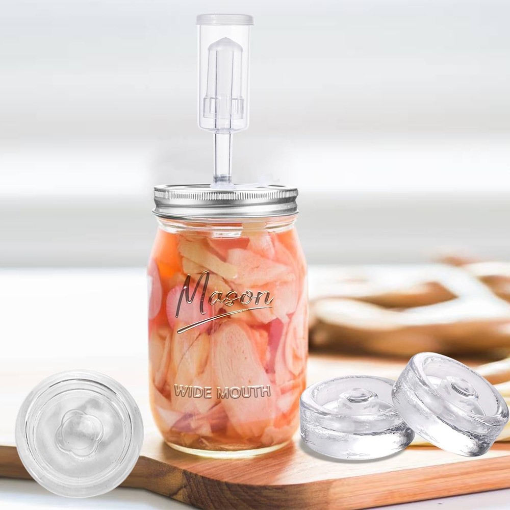 Galssmagic 32 oz Fermentation Jar,2 Pack kit with 32oz