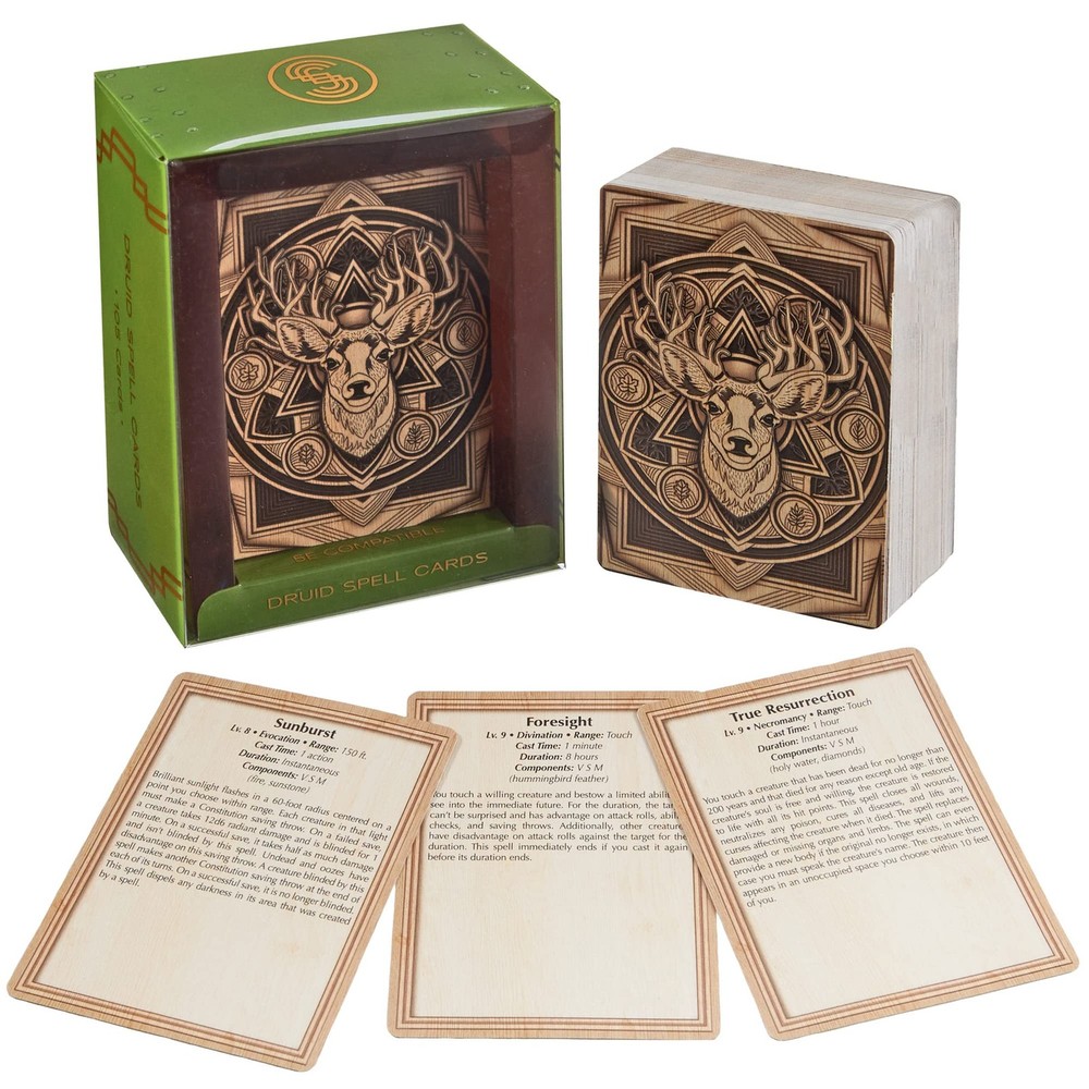 Spell Cards - DND 5e Compatible - Quick Reference Class Ability Decks - Pocke...