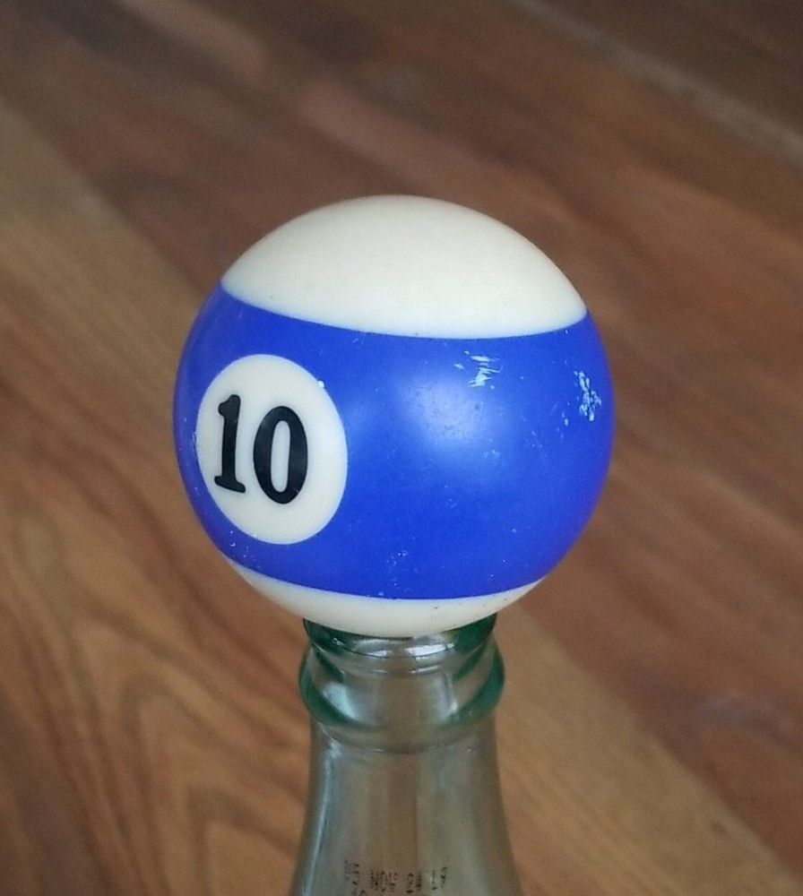 Pool Billiard Ball #10 Stripe Vintage Replacement 2 1/4"
