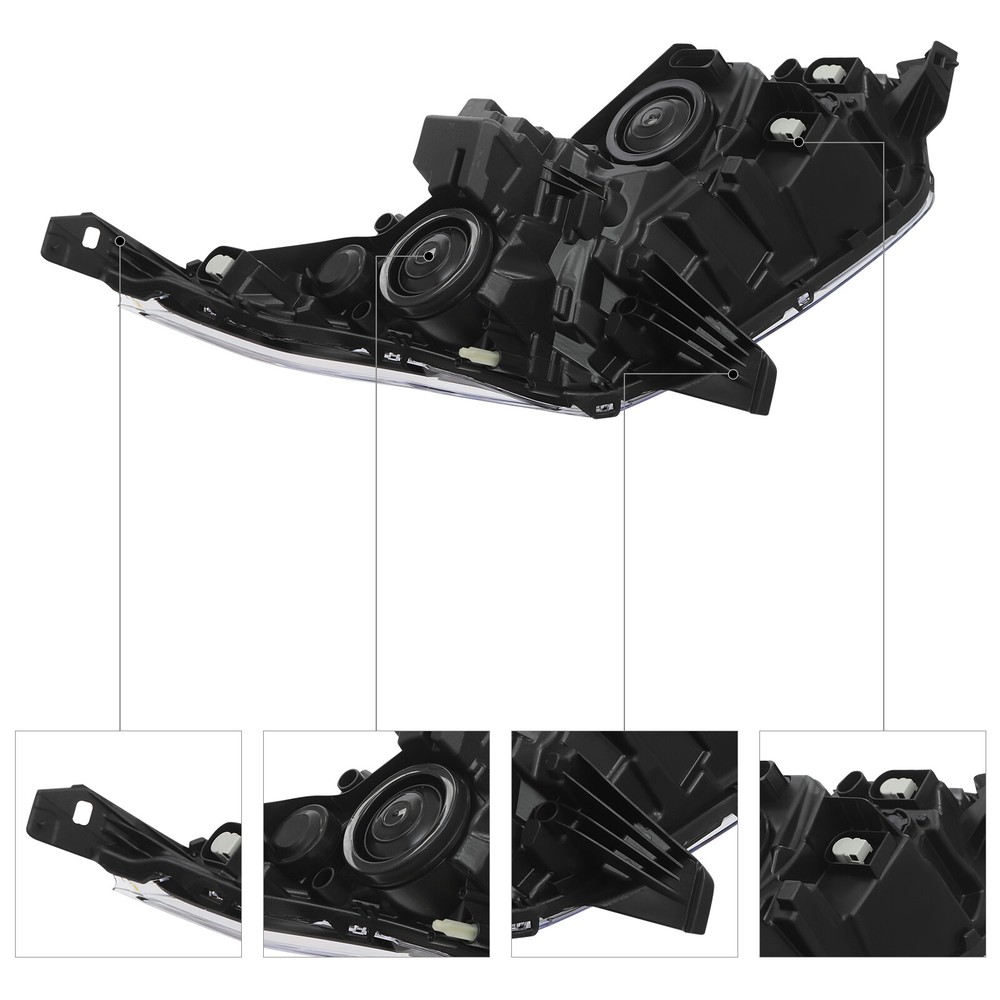 Halogen Headlight Driver Left Side Headlamp For Ford Transit Connect 2014-2018