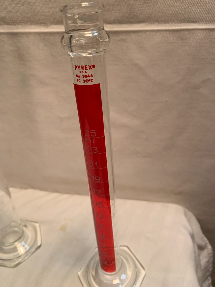 4 Corning Pyrex Graduated Cylinder