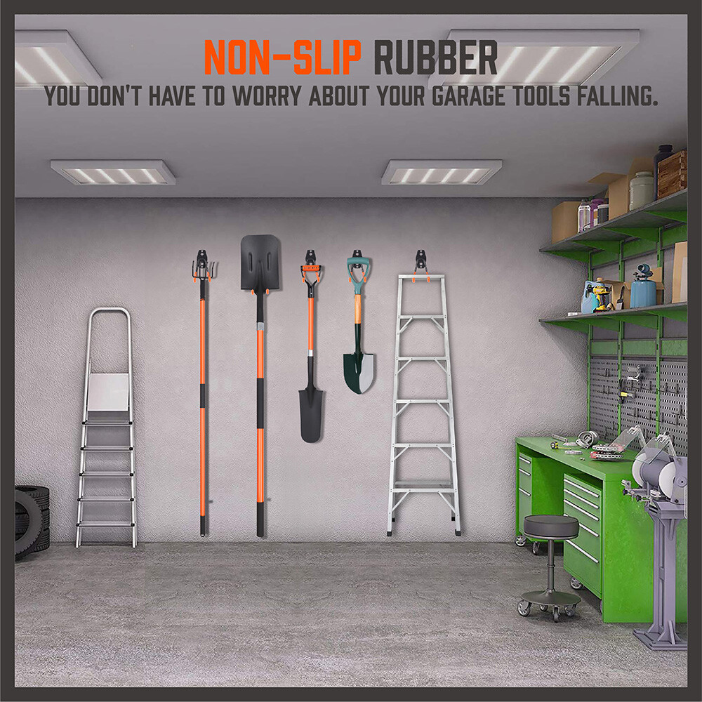 10-Pack Steel Garage Storage Utility Double Hooks Wall Organizer Tool Hanger H-D