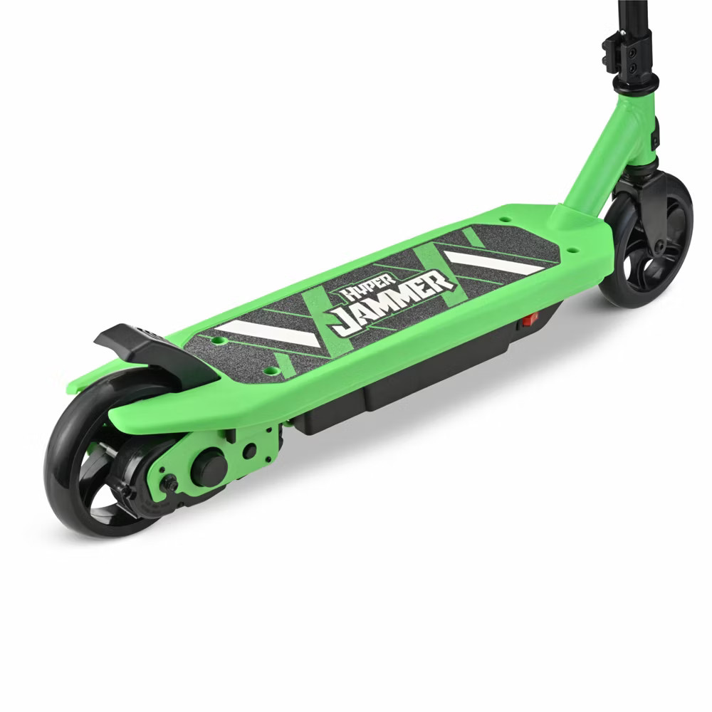 Hyper Kids Electric Scooter Speed LED Lights Jammer 12 Volt Battery Green