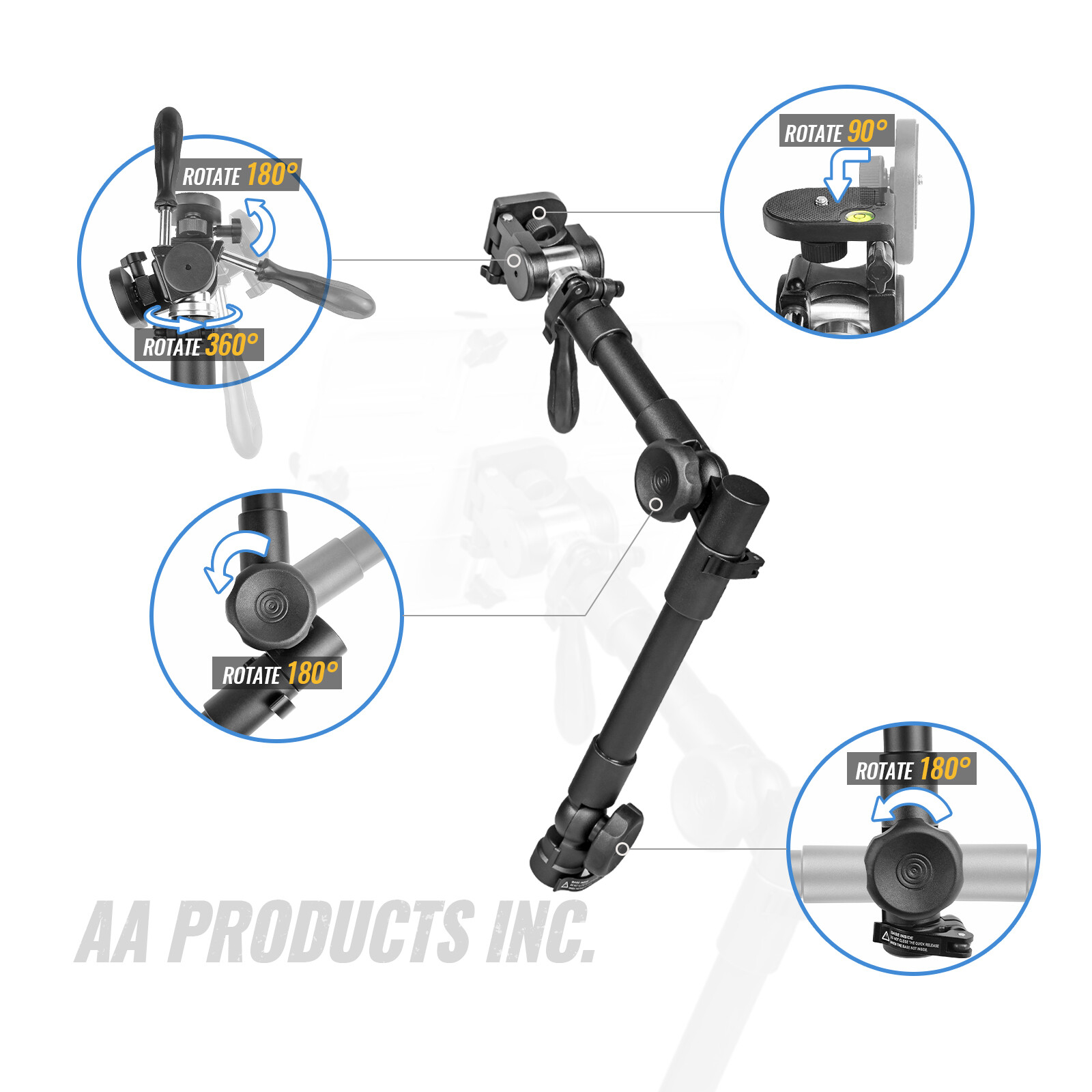 AA Products Car Auto Truck Van Laptop Stand Mount | Fits 10" -13" Screen Sizes