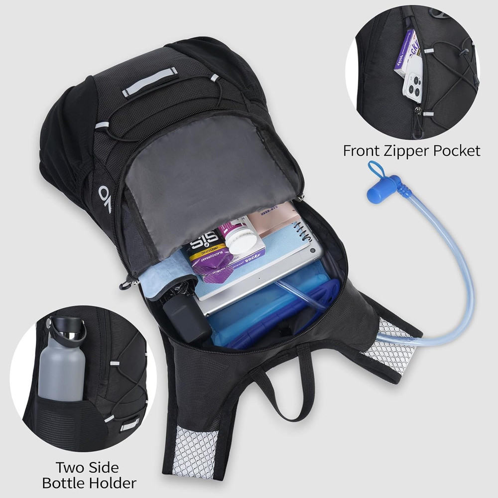 Lightweight Hydration Backpack with 2L Bladder for Cycling and Hiking