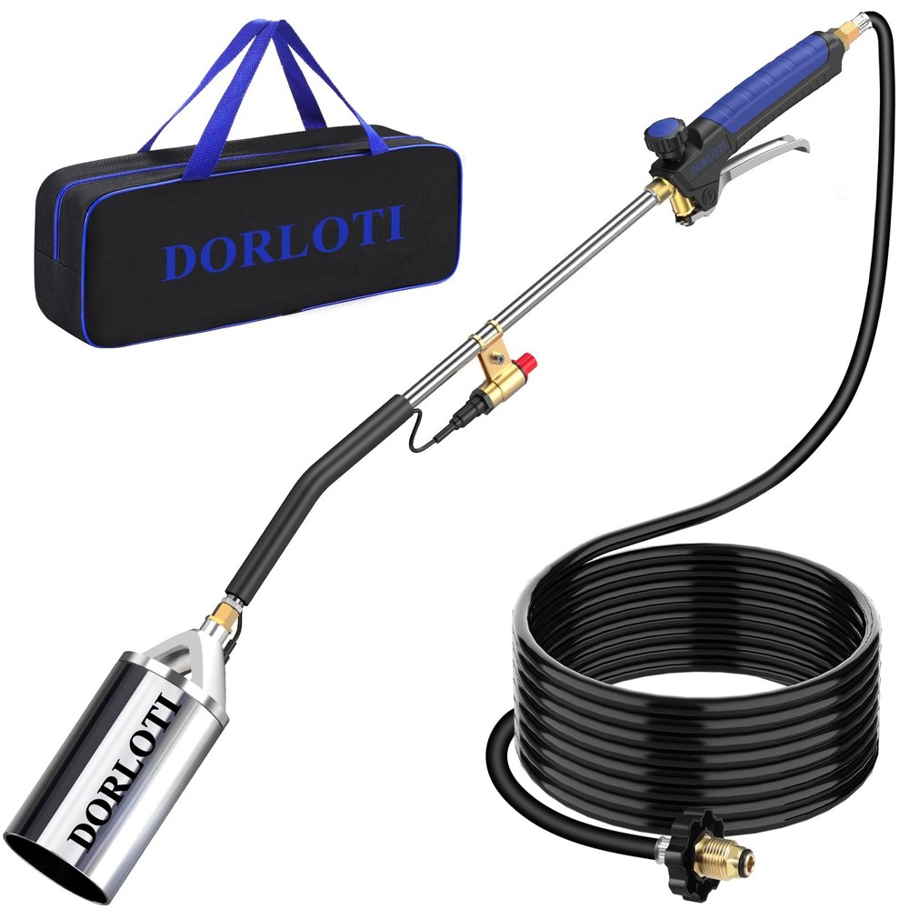 Propane Torch Weed Burner, Blow Torch with Storage Bag, High Output Flame Tor...