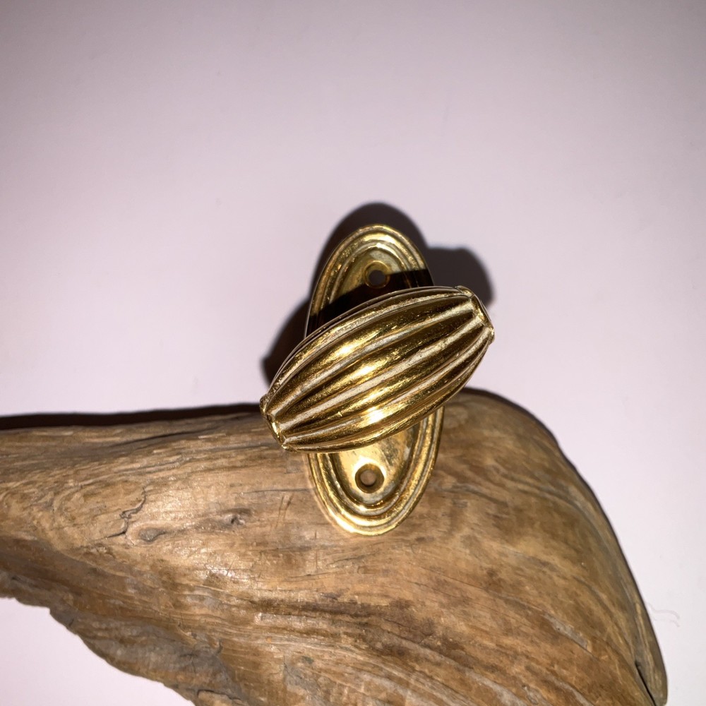 Vintage Solid Brass Interior Door Knob – Small 2” Size – Single Knob Only