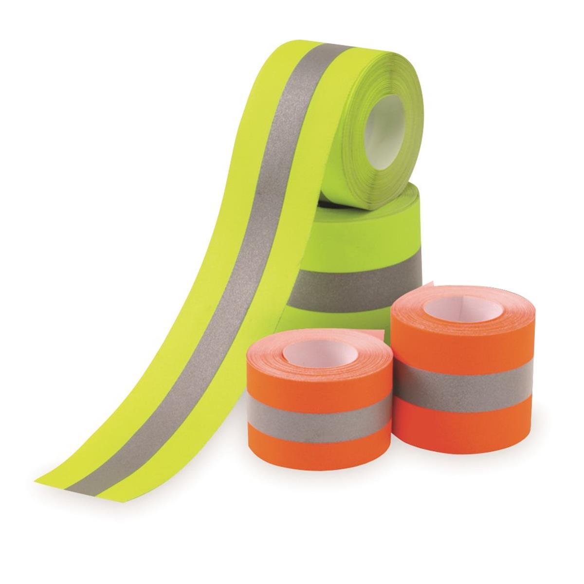 Flame Resistant Sew on High Visibility Hi Vis Retro Reflective fabric tape