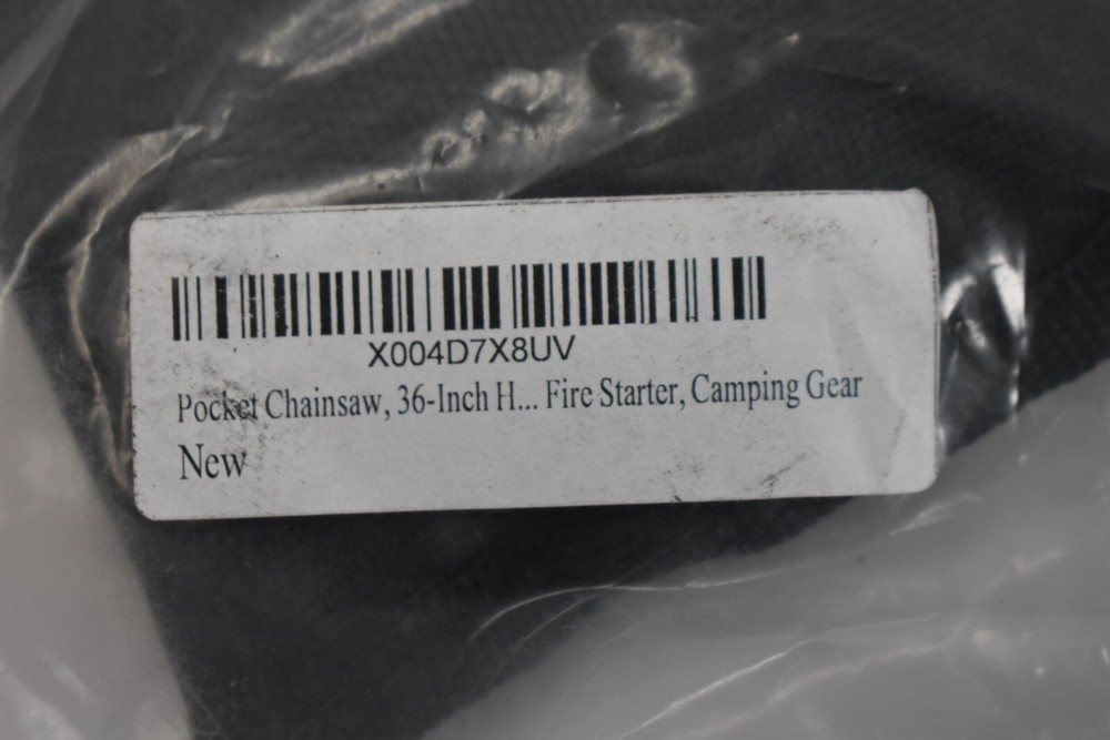 Pocket Chainsaw 36" Long Chain & Fire Starter Compact Folding Hand Saw