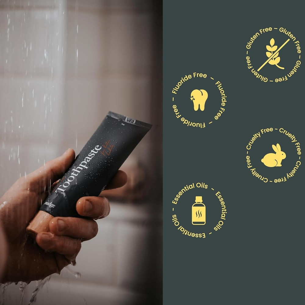 Nudge 10% Nano Hydroxyapatite Toothpaste, Remin+ Formula with Vitamin E, Fluorid